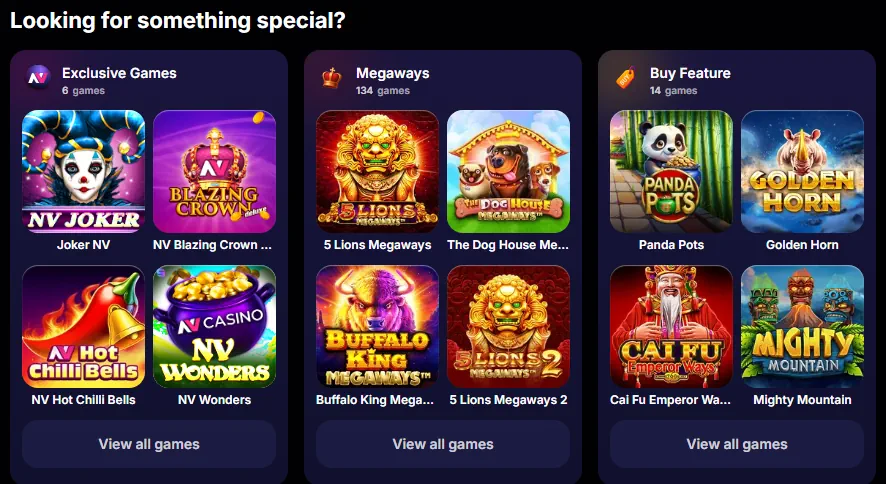 NV Casino Speel Nu